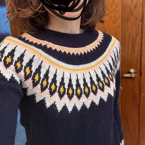 Boden fair isle wool sweater